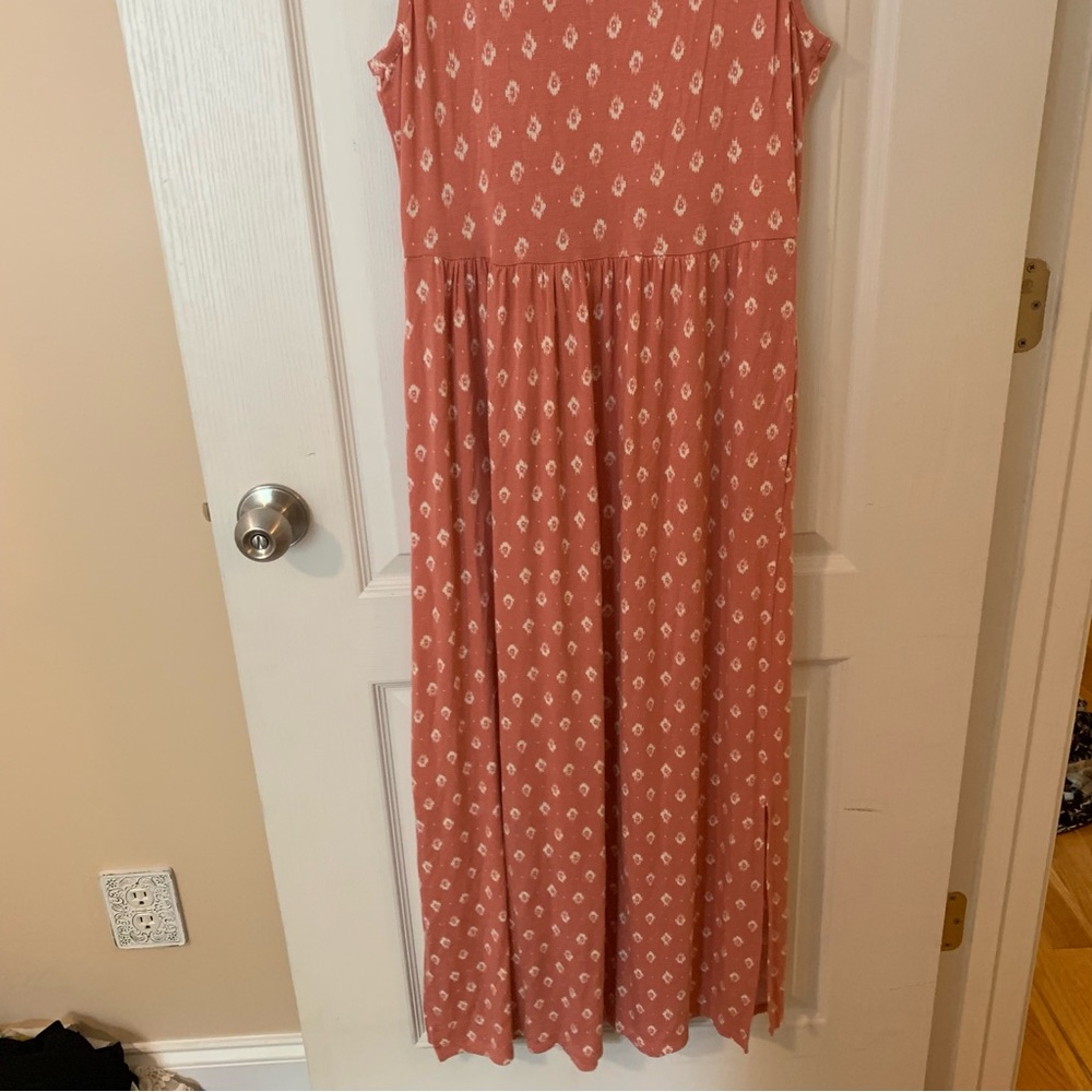 Maurices Peach Patterned Soft Summer Maxi Dress - image 6